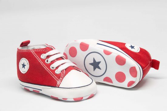 Zapatillas estilo Converse baby Rojo