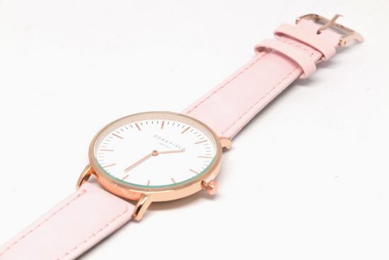 Reloj "Elegant" cobre con correa rosa