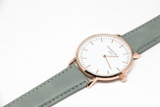 Reloj "Elegant" cobre con correa gris