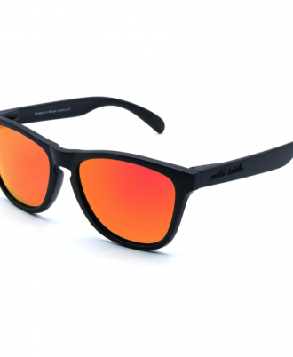 gafas pasta negras estilo wayfarer polarizadas cristal naranja