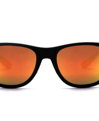 gafas tipo rayban waifarer cristal naranja pasta negra